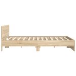 vidaXL Cadre de lit sans matelas chêne sonoma 150x200 cm