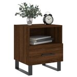 vidaXL Tables de chevet 2 Pièces chêne marron 40x35x47 5 cm