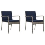vidaXL Ensemble de jardin avec coussin acier