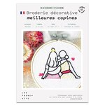 Coffret diy - broderie décorative - meilleures copines