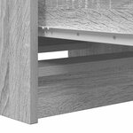 vidaXL Buffet sonoma gris 37 5x35x99 cm bois d'ingénierie