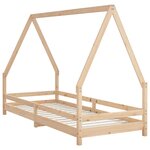vidaXL Cadre de lit pour enfants 90x200 cm bois de pin massif