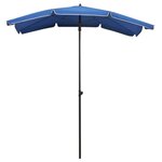 vidaXL Parasol de jardin avec mât 200x130 cm Bleu azuré
