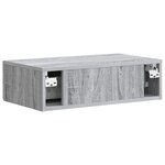 vidaXL Table d'appoint murale 59 x 34 5 x 17 cm Bois d'ingénierie