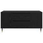 vidaXL Table basse Chêne noir 102 x 44 5 x 50 cm Bois d'ingénierie