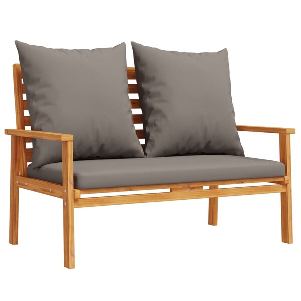 vidaXL Canapé de jardin 120 cm avec coussin bois d'acacia massif