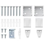 vidaXL Store de Fenêtre avec des rideaux Manuel Blanc Aluminium