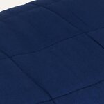 vidaXL Couverture lestée Bleu 155x220 cm 11 kg Tissu