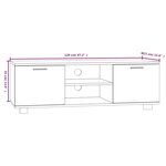 vidaXL Meuble TV Chêne sonoma 120x40 5x35 cm Bois d'ingénierie