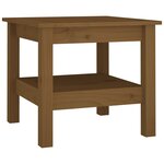 vidaXL Table basse Marron miel 45x45x40 cm Bois massif de pin
