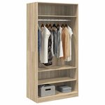 vidaXL Garde-robe Chêne sonoma 100x50x200 cm Bois d'ingénierie