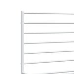 vidaXL Cadre de lit métal avec tête de lit/pied de lit blanc 140x200cm