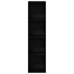 vidaXL Bibliothèque Chêne noir 36 x 30 x 143 cm Bois d'ingénierie