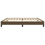 vidaXL Cadre de lit sans matelas marron foncé 200x200 cm tissu