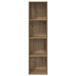 vidaXL Meuble TV mural chêne artisanal 37 x 37 x 142.5 cm