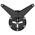 vidaXL 4 pieds de table réglables en hauteur 710 mm Noir