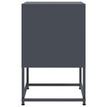 vidaXL Table de chevet anthracite 36x39x60 5 cm acier