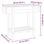 vidaXL Lit surélevé de jardin 90x30x75 cm bois massif acacia