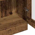 vidaXL Buffet haut vieux bois 82 5x30 5x185 cm bois d'ingénierie