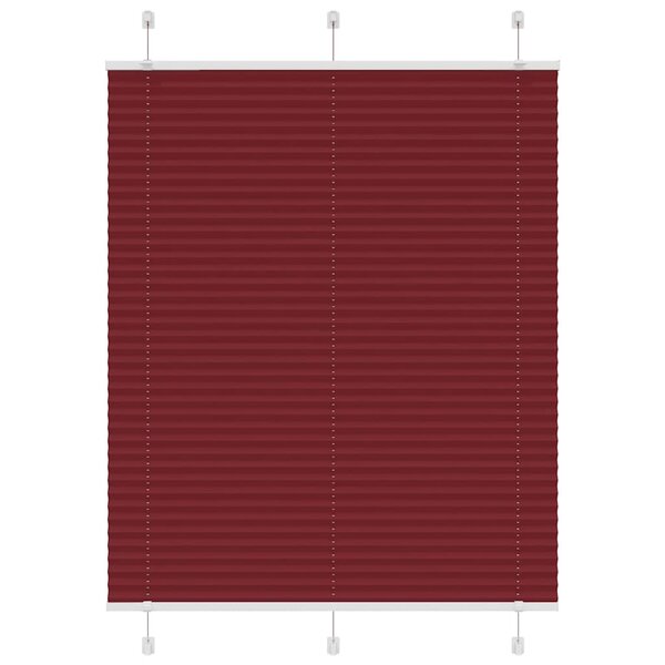 vidaXL Store plissé rouge bordeaux 105x150 cm largeur du tissu 104 4cm