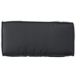vidaXL Coussin pour dossier de palette Noir 80 x 40 x 12 cm