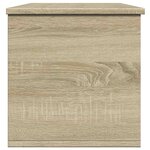 vidaXL Boîte de rangement chêne sonoma 102x35x35 cm bois d'ingénierie