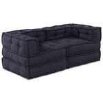 vidaXL Coussin 2 Pièces Anthracite 70 x 70 x 54 cm Polyester