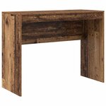 vidaXL Bureau avec rangement 2 Pièces Bois Ancien 100 x 40 x 76 cm