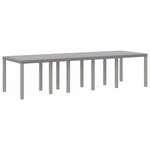 vidaXL Ensemble de salle à manger pour jardin avec coussin Gris clair