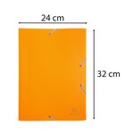 Chemise à élastique 3 rabats Polypropylène 4/10e Opaque Eco - A4 - Jaune x 30 EXACOMPTA