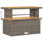 vidaXL Ensemble de canapé de jardin 10 Pièces Gris polyrotin