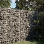 vidaXL Panier gabion avec couvercle 100x50x200 cm fer galvanisé