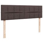 VidaXL Cadre de lit ottoman avec matelas marron foncé 160x200 cm tissu