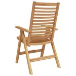 vidaXL Chaise de jardin 6 Pièces Marron 52 x 64 5 x 108 cm