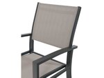 Fauteuil jardin Alu/Textilène "Tropic" - Phoenix - Taupe - Lot de 2