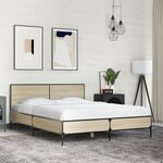 vidaXL Cadre de lit sans matelas chêne sonoma 120x200 cm