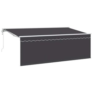 vidaXL Auvent Rétractable Anthracite 400 x 200 cm tissu