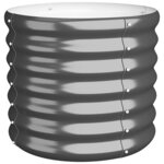 vidaXL Jardinière Acier galvanisé 40x40x36 cm Anthracite