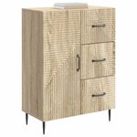 vidaXL Buffet Chêne Sonoma 66 x 34 5 x 89 5 cm Bois d'ingénierie