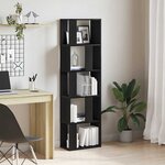 vidaXL Bibliothèque/Séparateur de pièce chêne noir 45x24x159 cm