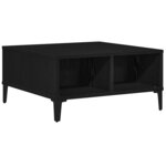vidaXL Table basse Chêne noir 60 x 60 x 30 cm Bois d'ingénierie