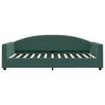 vidaXL Lit de repos sans matelas vert foncé 100x200 cm velours