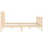 vidaXL Cadre de lit Bois massif 160x200 cm