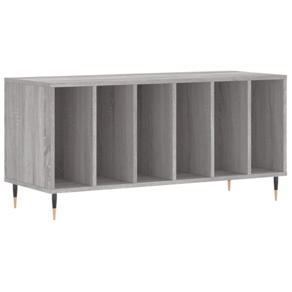 vidaXL Armoire à disques sonoma gris 100x38x48 cm bois d'ingénierie