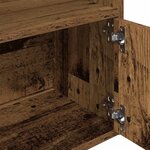 vidaXL Bibliothèque vieux bois 31x24x127 cm bois d'ingénierie