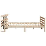 vidaXL Cadre de lit sans matelas 200x200 cm bois massif de pin
