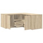 vidaXL Armoire d'angle chêne sonoma 160x40x45 cm bois d’ingénierie