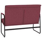 Banc banquette 100 x 64 x 80 cm tissu rouge bordeaux 02_0010500