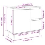 vidaXL Armoire lavabo de salle de bain chêne sonoma bois d'ingénierie
