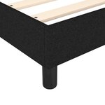 vidaXL Sommier à lattes de lit avec matelas Noir 180x200 cm Tissu